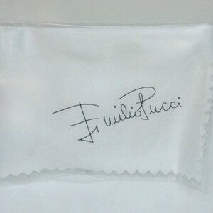 AUTHENTIC Emilio Pucci White Eyeglass/Sunglass’s Cleaning Cloth *BNIP*